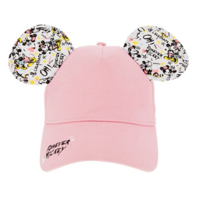 Disneyland Paris Mickey and Minnie Pink Cap For Adults