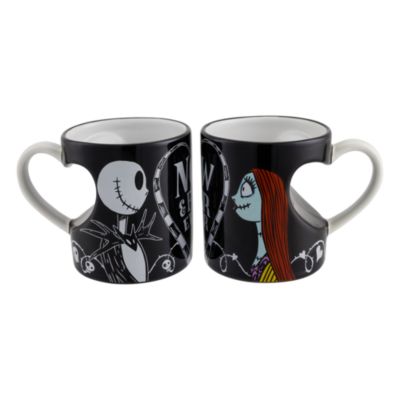 Disneyland Paris Lot de 2 mugs Jack et Sally pour les amoureux