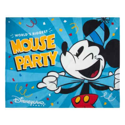 Disneyland Paris Mickey Mouse Fleece Throw