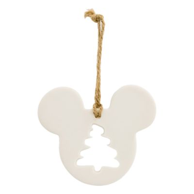 Disneyland Paris D&eacute;coration Sapin de No&euml;l fa&ccedil;on t&ecirc;te de Mickey Mouse en porcelaine