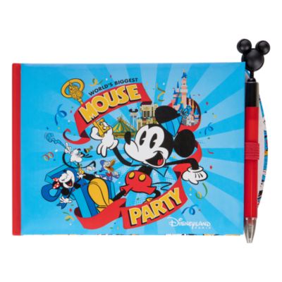 Disneyland Paris Mickey Mouse Autograph Book and Pen Set