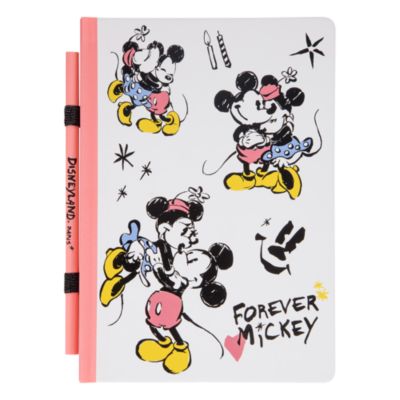 Disneyland Paris Carnet A5 et crayon Mickey et Minnie