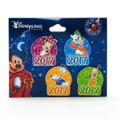 Disneyland Paris 2017 Pins, Booster Set Of 4