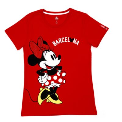 Camiseta Barcelona Minnie Mouse para mujer, Disney Store