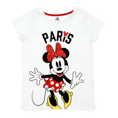 Camiseta infantil Paris Minnie Mouse, Disney Store