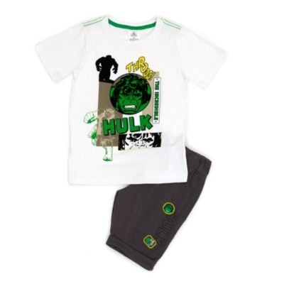 Disney Store Ensemble haut et short Hulk pour enfants