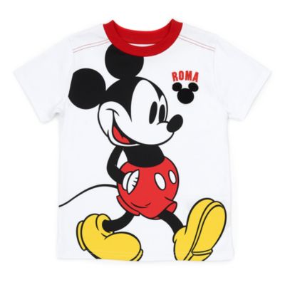 Camiseta infantil Roma Mickey Mouse en blanco, Disney Store