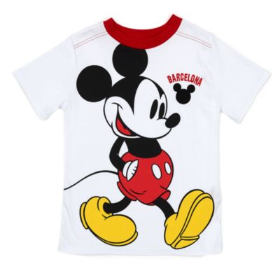 Camiseta infantil Barcelona Mickey Mouse en blanco, Disney Store