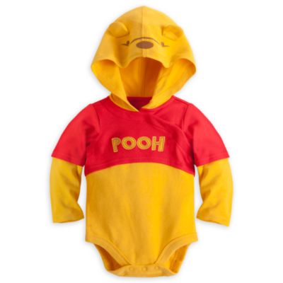 Winnie The Pooh Character Bodysuit With Hood