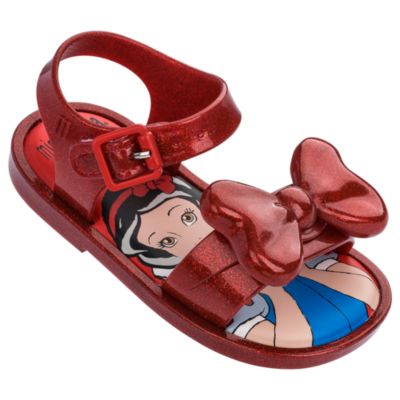 Sandalias para beb&eacute; Blancanieves rub&iacute; brillante, Melissa