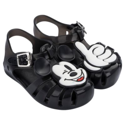 Sandalias de goma negro para beb&eacute;, Mickey Mouse, Melissa