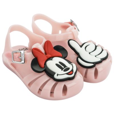 Sandalias de goma rosa para beb&eacute;, Minnie Mouse, Melissa