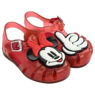 Sandalias de goma rojo para beb&eacute;, Minnie Mouse, Melissa