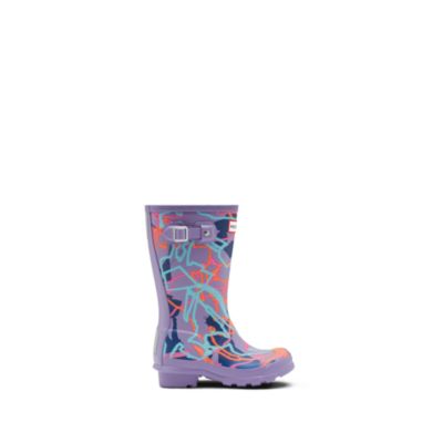 Hunter Bottes en caoutchouc violettes Le Retour de Mary Poppins pour enfants
