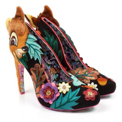 Chaussures &agrave; talons Bambi et ses amis pour femmes, Irregular Choice X Disney Bambi