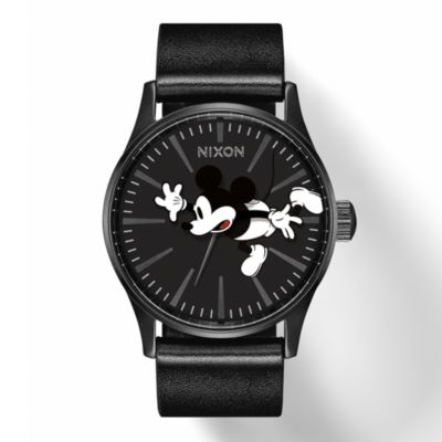 Nixon Montre Sentry Leather Mickey Mouse
