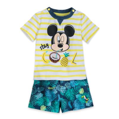 Disney Store Mickey Mouse Baby Top and Shorts Set