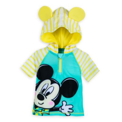 Disney Store Mickey Mouse Baby Hooded Rash Guard