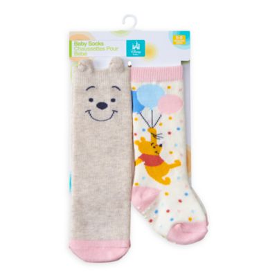 Disney Store Lot de 2&nbsp;paires de chaussettes Winnie l'Ourson pour b&eacute;b&eacute;
