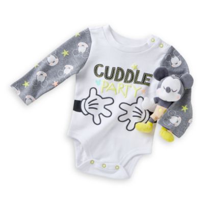 Disney Store Ensemble cadeau body et hochet Mickey Mouse pour b&eacute;b&eacute;