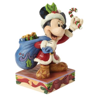 disney mickey traditions christmas mouse figurine bringing cheer holiday