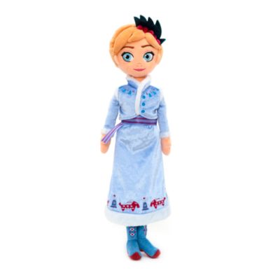 Disney Store Poup&eacute;e de chiffon Anna, Joyeuses F&ecirc;tes avec Olaf
