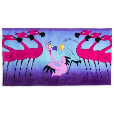 Disney Store Serviette de plage Flamant rose au yo-yo, Fantasia&nbsp;2000