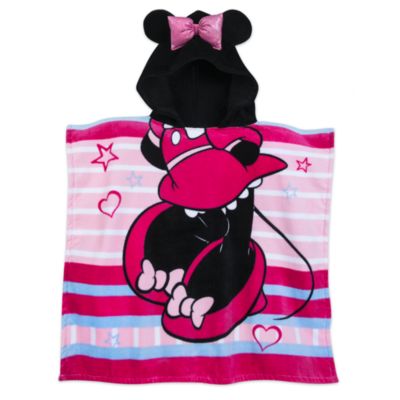 Disney Store Serviette &agrave; capuche Minnie Mouse pour enfants