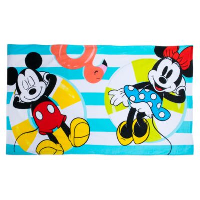 Disney Store Mickey and Minnie Beach Towel