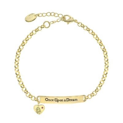 Bracelet citation La Belle au Bois Dormant plaqu&eacute; or