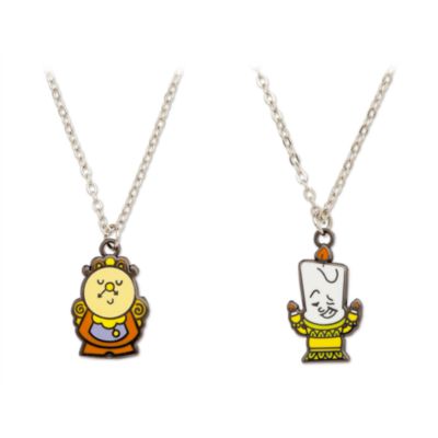 Disney Store Lot de 2&nbsp;colliers La Belle et la B&ecirc;te