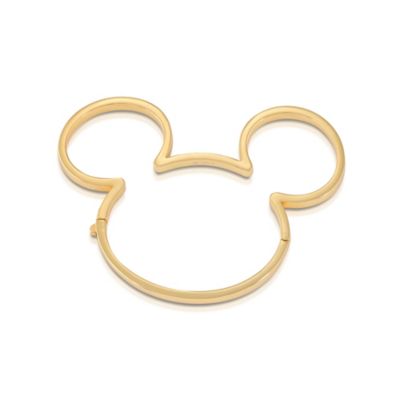 Brazalete ba&ntilde;ado en oro Mickey Mouse, Couture Kingdom