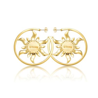 Pendientes de aro ba&ntilde;ados en oro Rapunzel de Enredados, Couture Kingdom