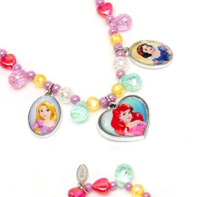 Disney Princess Necklace and Bracelet Set