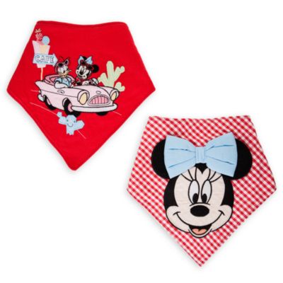 Minnie Mouse Bandana Bibs, Pack Of 2