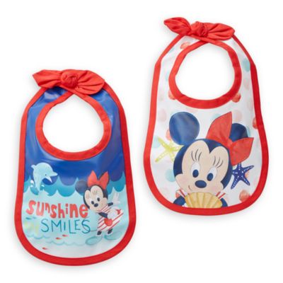 Disney Store Lot de 2 bavoirs Minnie Mouse pour b&eacute;b&eacute;