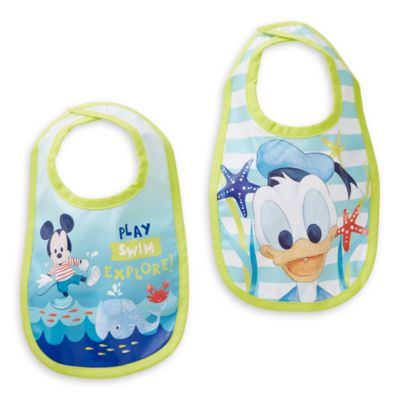 Disney Store Lot de 2 bavoirs Mickey Mouse pour b&eacute;b&eacute;