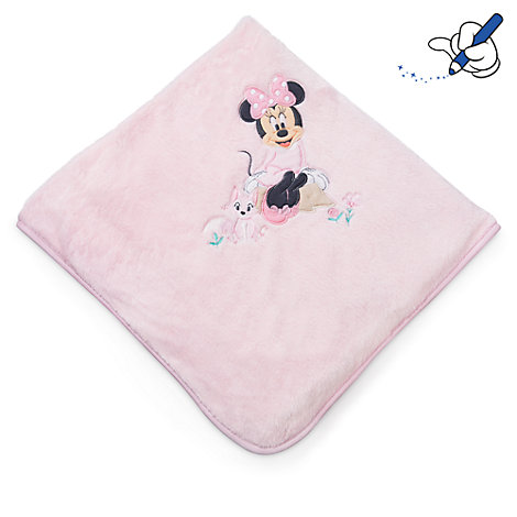 Minnie Mouse Layette Pink Baby Blanket