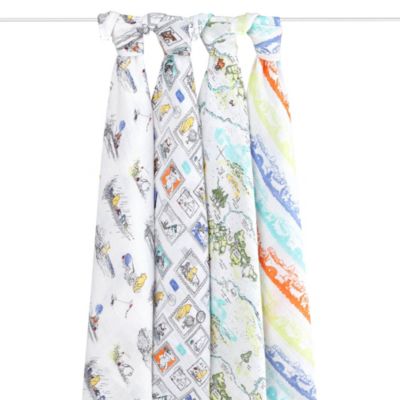 Lot de 4&nbsp;maxi-langes aden&nbsp;+&nbsp;anais Winnie l'Ourson