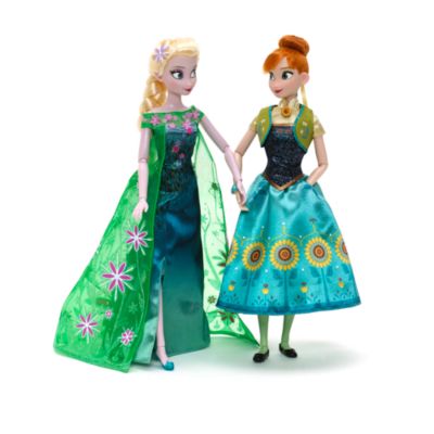 Frozen Fever Elsa And Anna Doll Set