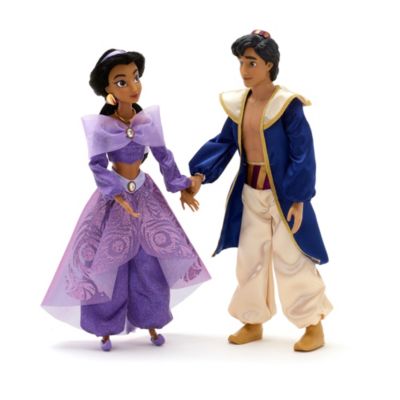 Set de mu&ntilde;ecos que cantan, Jasmine y Aladd&iacute;n, Disney Store