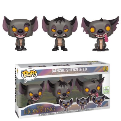 Figuras de vinilo Shenzi y Ed, El Rey le&oacute;n, Pop!, Funko Banzai