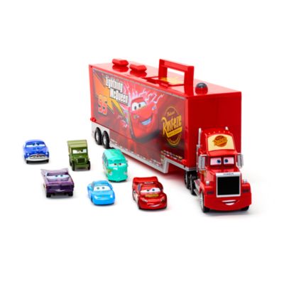 Cami&oacute;n transportador de coches con motor fricci&oacute;n, Disney Pixar Cars, Disney Store