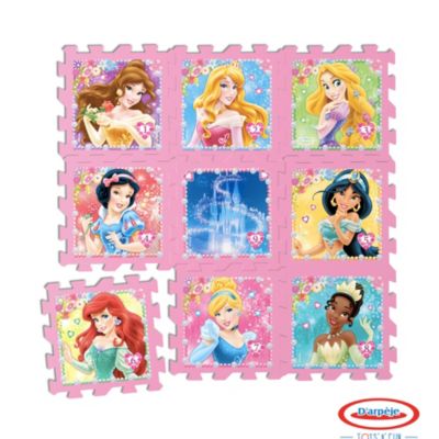 D'arpege Tapis puzzle 9&nbsp;pi&egrave;ces Princesses Disney