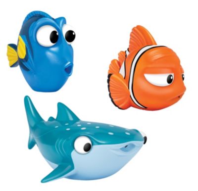 Dory, Marlin and Destiny Bath Toys, Finding Dory