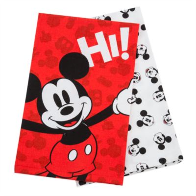 Pa&ntilde;os de cocina Mickey Mouse, colecci&oacute;n Disney Eats, Disney Store (2&nbsp;u.)