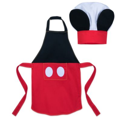 Disney Store Ensemble chapeau et tablier Mickey Mouse pour enfants, collection Disney Eats