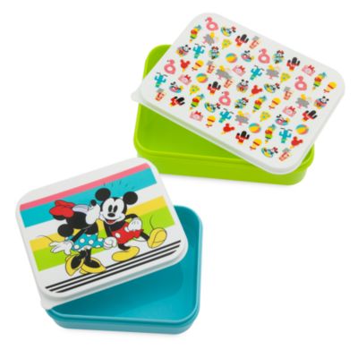 Disney Store Lot de 2&nbsp;r&eacute;cipients alimentaires Mickey et Minnie, Disney Eats