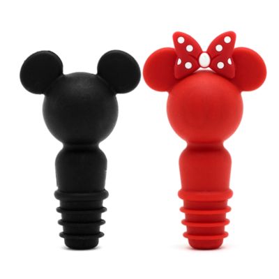 Disney Store Lot de 2&nbsp;bouchons &agrave; vin Mickey et Minnie, collection Disney Eats