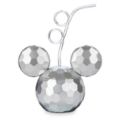 Disney Store Gobelet boule &agrave; facette avec paille Mickey Mouse
